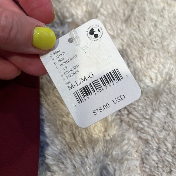 Free People | FP Movement Burgundy High-Rise Good Karma Leggings size M/L NWT - Picture 10 of 15